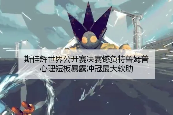 斯佳辉世界公开赛决赛憾负特鲁姆普 心理短板暴露冲冠最大软肋